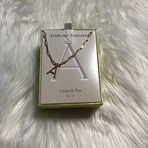 Sterling Forever "A" Necklace